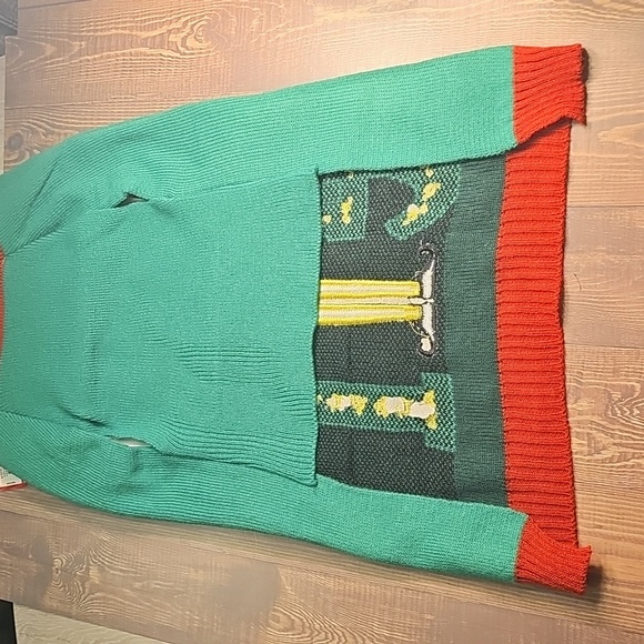 Elf Green and Red Dog Sweater - Picture 5 of 7